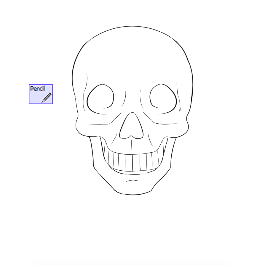 Как нарисовать череп